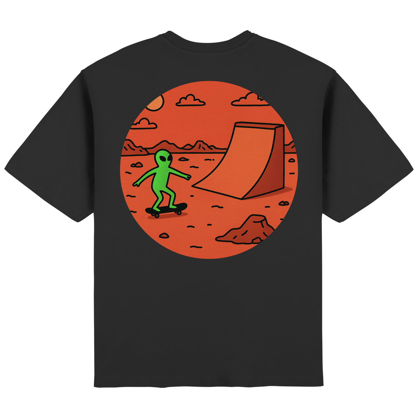 AlienSkate - Streetwear Oversized T-Shirt