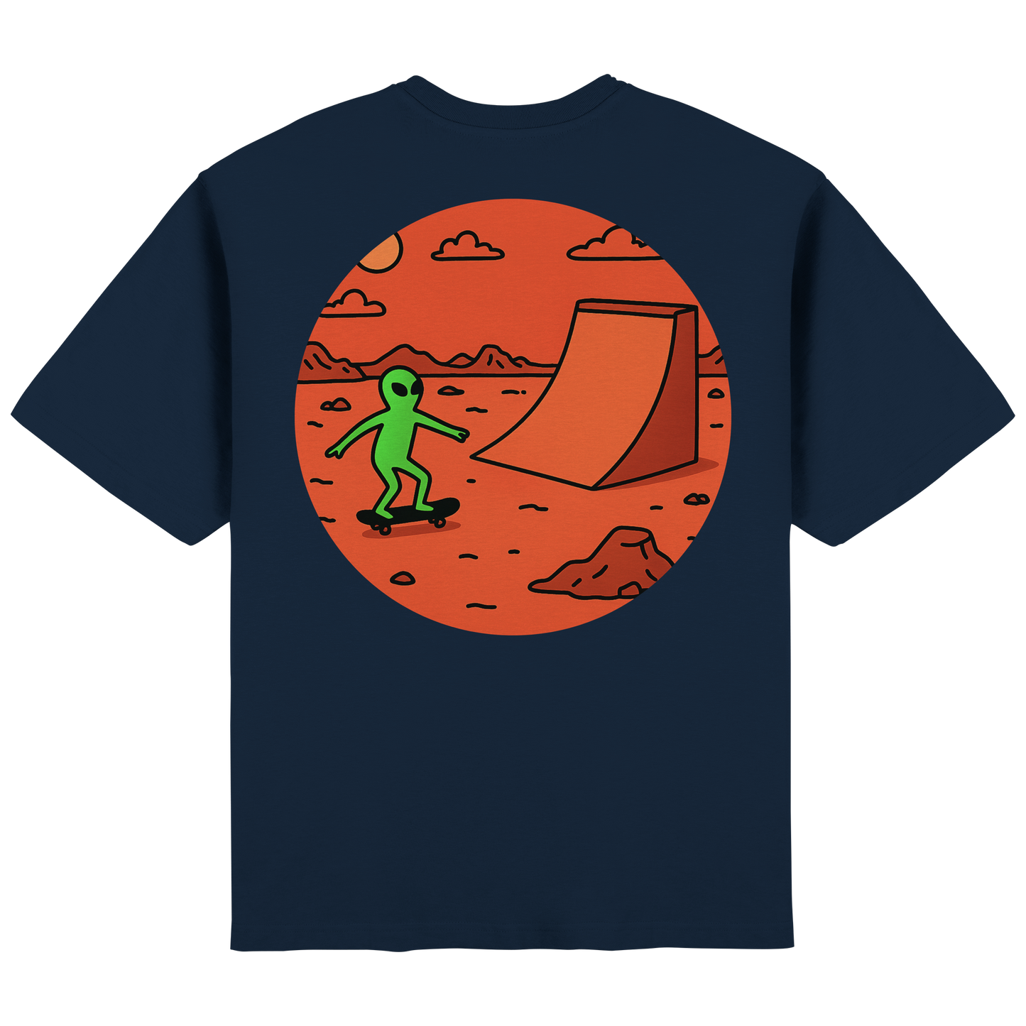 AlienSkate - Streetwear Oversized T-Shirt
