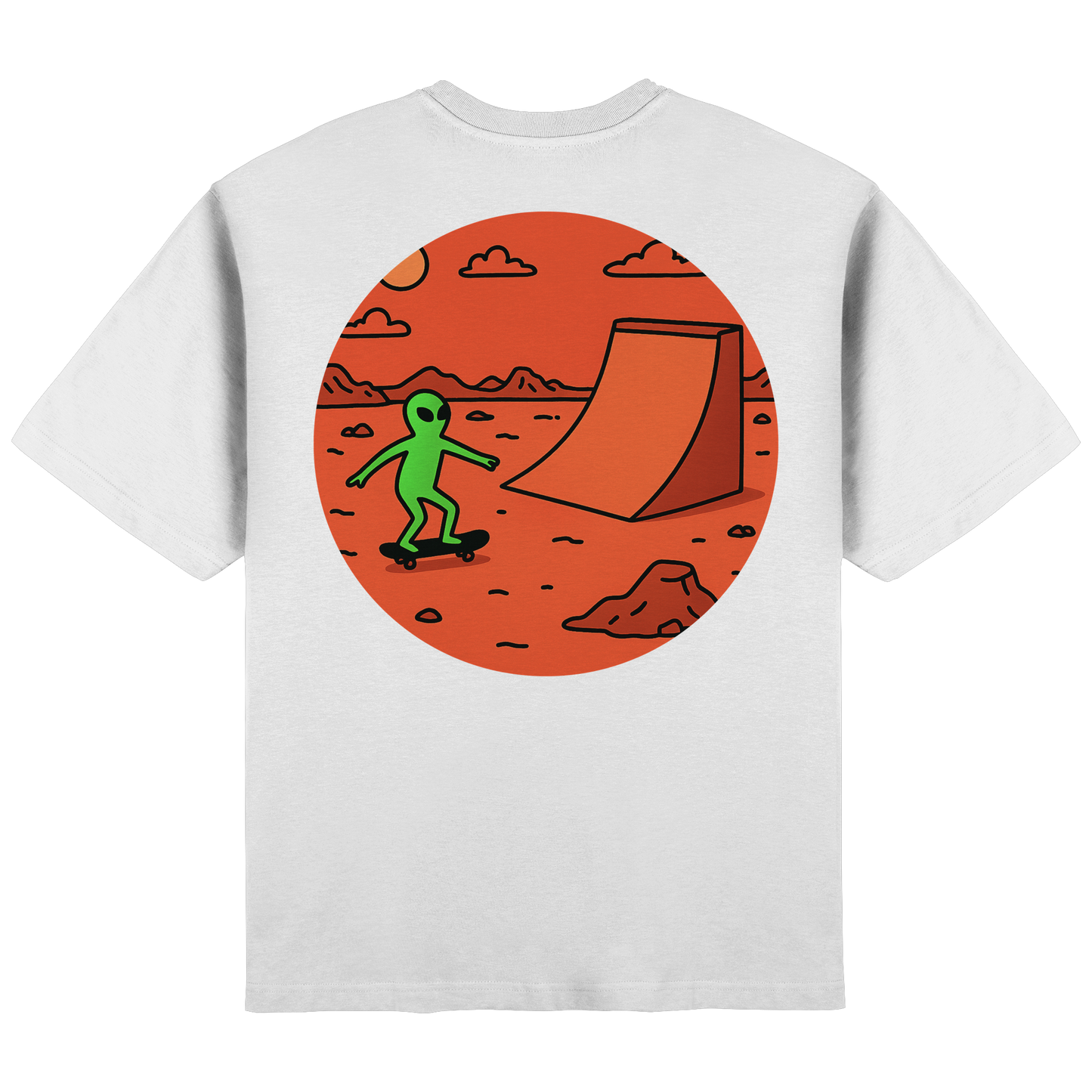 AlienSkate - Streetwear Oversized T-Shirt